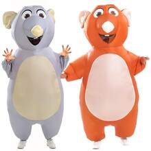 Adult Inflatable Mouse Costume, Suitable For Role-Playing Parties, Full Body Inflatable Mouse Costume, Halloween Party Outfit