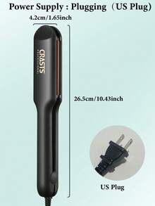 CRASTS 一键开关直发器，快速加热平板夹，两用美发工具 - 美規A型插(110-127V) - 查看 3