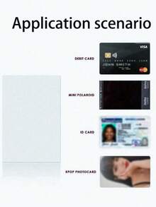 100/50pcs/Bag, Card Film, Special Photo Protective Film, Popcorn Card Film, Star Film Protector, Transparent HD Protective Film, Photo Album, Photo Storage Holographic Protective Film, Perfect For Film Albums And Loose-Leaf, Protective Film Sets,For Travel,School,Storage.