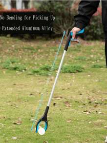 2PCS折叠垃圾夹加厚铝合金卫生垃圾夹多功能拾取器 - 彩色 - 查看 9