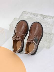 2020-2025新款时尚儿童牛津鞋，黑色，英伦风，适合学校表演，春秋季 - 棕色 - 查看 7