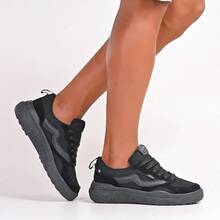 Casual And Comfortable Neo School Sneakers - Non-Slip Sole And Modern Design - Tất cả màu đen 2854 - Xem 8