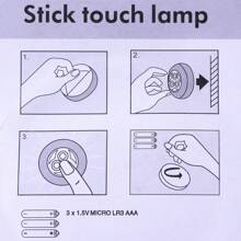 5 pezzi di faretti LED autoadesivi, fascio regolabile a 120°, luce sensore per pensili/armadi, a batteria (batterie non incluse), illuminazione senza fili per corridoio e scale