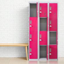 12-Door Storage Locker With 3-Digit Combination Lock - Ideal For Office, Gym, Shed, School, And Home Organization
