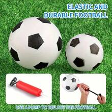 Mini Foldable Soccer Goal Set, Portable Hollow Pipe Frame + Inflatable Soccer Ball, Sports Toy For Kids & Teens (Non-Professional Sports Equipment), Includes Air Pump, Birthday Gift For Boys & Girls, PP Material