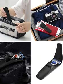 高品质硅胶剃须刀收纳袋，3 种颜色可选，创意成人家用剃须刀配件收纳袋，清新风格旅行收纳袋、化妆包、化妆包、度假收纳袋，适合居家、青少年、男士、女孩、学生和教师，适合日常 - 彩色 - 查看 6