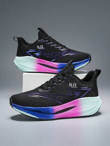 Giày chạy bộ chuyên nghiệp đế dày siêu nhẹ cho cặp đôi, giày thể thao ngoài trời thời trang - 3009 Màu đen - Xem 5