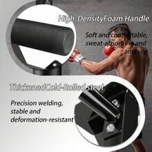 DDCAQIOUA Dispositivo de dominadas montado en la pared, esencial para el entrenamiento físico en casa, soporte de peso cada vez más grueso, entrena la fuerza de las manos y los hombros, adecuado para entusiastas del fitness.