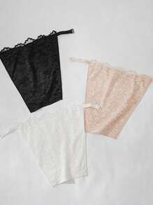 1 Stück sexy Spitze Brustpads, weiches aus Polyester gewebtes Expositionsschutz Brustpolster mit verstellbarem Träger für tief ausgeschnittene Tops, Kleider und Badeanzüge, bequem, atmungsaktiv und unsichtbares Unterwäsche-Cover