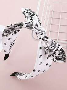 1pc Women's Bow Decorated Multi-Color Hair Hoop, Elegant Retro Hair Accessory Suitable For Everyday, Gatherings, And Casual Occasions, Made Of Polyester Fiber, Hair Band, Headbands