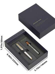 1 Packung, Business Unterschriftspen, Kugelschreiber, Kugelschreiber Nachfüllset, hochwertiger Business Signaturstift, Business Füllfederhalter, Abschlussgeschenk, Weihnachtsgeschenk, Lehrertag Geschenk, Geburtstagsgeschenk, Werbegeschenk, Kugelschreiber mit geschmeidiger Schrift, Kugelschreiber Nachfüllset der Stern Serie, kommt mit Geschenktüte