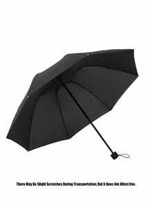 1 件手动折叠雨伞，三折高密度抗冲击面料，商务风格，8 根伞骨，防晒防紫外线，随机形状手柄，适用于学校、办公室、家庭、旅行、学校用品，女士开学雨伞，防雨防风 - 彩色 - 查看 8