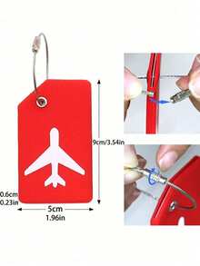 Luggage Strap/Tag Set, Luggage Strap/Tag Combination, Adjustable Shoulder Strap, Packing Strap, Luggage Tie, Luggage Rope, Fixing Strap And Luggage Tag, Luggage Handbag Travel Suitcase Tag With Name Id Card, Suitable For All Types Of Luggage, Travel Goods, Suitable For Home, Office And School, Travel, School Supplies - Multicolor - View 9