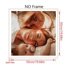 1 Customized Canvas Poster With DIY Frame Or Frameless Poster, Print Your Personalized Photo As A Gift On Canvas, Wall Decoration Painting, Mural, Hanging Painting, Canvas Printing, Canvas Poster, Canvas Wall Decoration, Poster Printing. It Is The Perfect Gift For Boyfriends, Family, Sons, Daughters, Students, Pets, Family, Birthdays, Weddings, Anniversaries, Suitable For Living Rooms, Bedrooms, And Offices