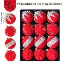 12pcs 3.15inch Elegant Champagne Christmas Ornaments - Round Holiday Christmas Tree Decorations, Suitable For Home & Wedding Celebrations, Music Themed Holiday Hanging Balls, Winter Home Decor And Holiday Celebrations, Holiday Parties, Christmas Parties, Room Decor, Holiday Decorations, Festive Decor, Party Favors, Fun Christmas Party Decorations, Christmas Holiday, Happy New Year, Christmas Decorations, Perfect Christmas Gift For Friends Halloween Halloween Decor