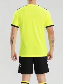 Men's Sport Referee Uniform, Football, Badminton, Table Tennis Training, Running Comfortable Sport Pocket Shirt, Breathable Short Sleeve T-Shirt