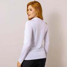 Women's Gym Fitness Sports Jacket Cold Mesh (Dry Fit) - Women's Cold Weather Blouse - Women's Fitness Jacket - 白色 - 查看 2