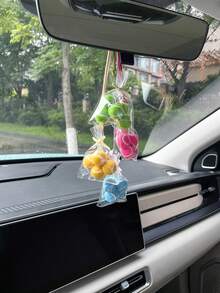 1 袋网球挂件汽车配件，汽车后视镜装饰吊坠，送给女士的精美礼物