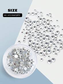 novani 200件/套 DIY牙齿宝石套装（含胶水），4色牙齿饰品宝石套装，水晶闪亮宝石，牙齿饰品入门套装，男女通用牙齿饰品