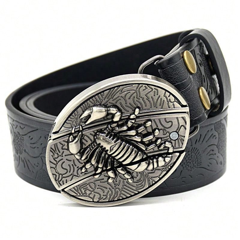 Men's Leather Belt Outdoor Multifunctional Belt With Knife Suitable For Men's Gift - XieziBK - View 1