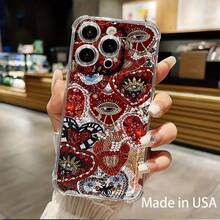 Funda para móvil con ranura para tarjetas. Compatible con phone 16, 15, 14, 13, 12 y 11. Permite guardar tarjetas y fotos. Diseño elegante y sencillo, transparente, esquinas reforzadas, anticaídas, con orificios para tarjetas. - Colores mixtos 1 - Ver 3