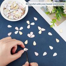 100PCS Silver Acrylic Mirror Stickers Set (Teardrop, Star, Moon, Diamond), Self-Adhesive Geometric Decor For Home Room Wall, Back To School & Halloween Craft Kits Exclusive Silver Reflective Shapes With Protective Film - DIY Scrapbooking, Gift Wrapping, Dorm Decor, Witch Hat Embellishment, Pumpkin Carving, Festival Party Supplies, Boho Wall Art, Celestial Theme Decorations, Wedding Christmas Ornaments, Bestseller Mixed Shape Pack Room Decor Wall Decor Wall Stickers Wall Sticker