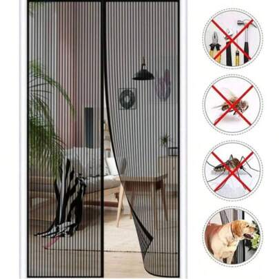 DeTODO Mosquitero Magnético, Cortina de Puerta anti-Mosquitos, Mosquitera Magnética para Puertas, Con Malla Super Fina Para Dejar Pasar el Aire Fresco, Cierra Automáticamente, Facil de Instalar