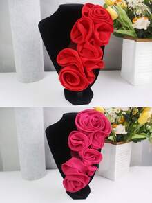 Áo nịt ngực xếp ly 3D nhiều màu mới, cuộn tay, phụ kiện quần áo tự làm, thích hợp cho váy cưới, váy khiêu vũ và các đồ trang trí khác - nhiều màu - Xem 4