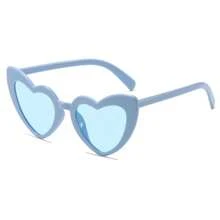 pokemon 1 pieza Nuevas gafas de sol con forma de corazón, diseño único, para hombres y mujeres, apropiadas para fiestas europeas y americanas, para famosos en línea y fotos callejeras