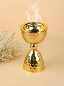1 pieza/set Un quemador de incienso de hierro forjado simple y elegante. Con tapa, quemador de aromaterapia, decoraciones, quemador de incienso, quemador de incienso, perfume para el hogar, decoración del hogar. Es adecuado para la decoración del hogar, dormitorios, salas de estar (como centros de mesa), oficinas, lugares de yoga y fiestas para crear una atmósfera elegante. También se puede usar para la decoración de templos.