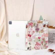 Pink Patchwork Pictures IPad Case For IPad 10 IPad 7/8/9 Case IPad 2021 IPad Air 5 Case IPad Pro 11 12.9 Inch Case IPad Mini 6 IPad Sleeve-Halloween Surprise, Halloween Phone Case, Suitable For Halloween Atmosphere, The Best Halloween Gift For Women, Men, Family, And Friends - 附筆槽的翻蓋 - 查看 5