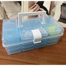 32 piezas Juego de cajas de almacenamiento de plástico - Contenedores de almacenamiento multifunción para manualidades DIY, cuentas, joyería, suministros de manicura - Cajas divididas portátiles con divisiones ajustables, contenedores, accesorios, organización del hogar, decoración de habitaciones - Multicolor - Ver 3