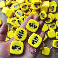 1pc Mini Retractable Tape Measure Keychain - 1m/39in Compact Pocket Size - Suitable For Daily Use, Party, School And Promotional Gifts, Solid Color Casual Backpack For School