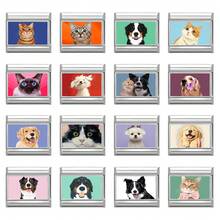 (Unassembled Product) 1 Pc DIY Creative Jewelry Accessories, Cartoon Cat Dog Animal Element DIY Bracelet Necklace Ring Anklet, Fashionable Exquisite Cute Handmade Modular Bracelet - M292313 - View 2