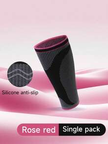 1 件针织运动压缩腿套，适合跑步、健身、跳绳、骑自行车、长防滑小腿套 - 需要两件，购买两件 - 彩色 - 查看 25