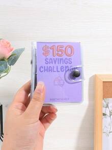 1 mini dosar, provocare de economisire 150 de dolari, stil spiralat, plic, portofel, dosar bugetar, caiet, planificator