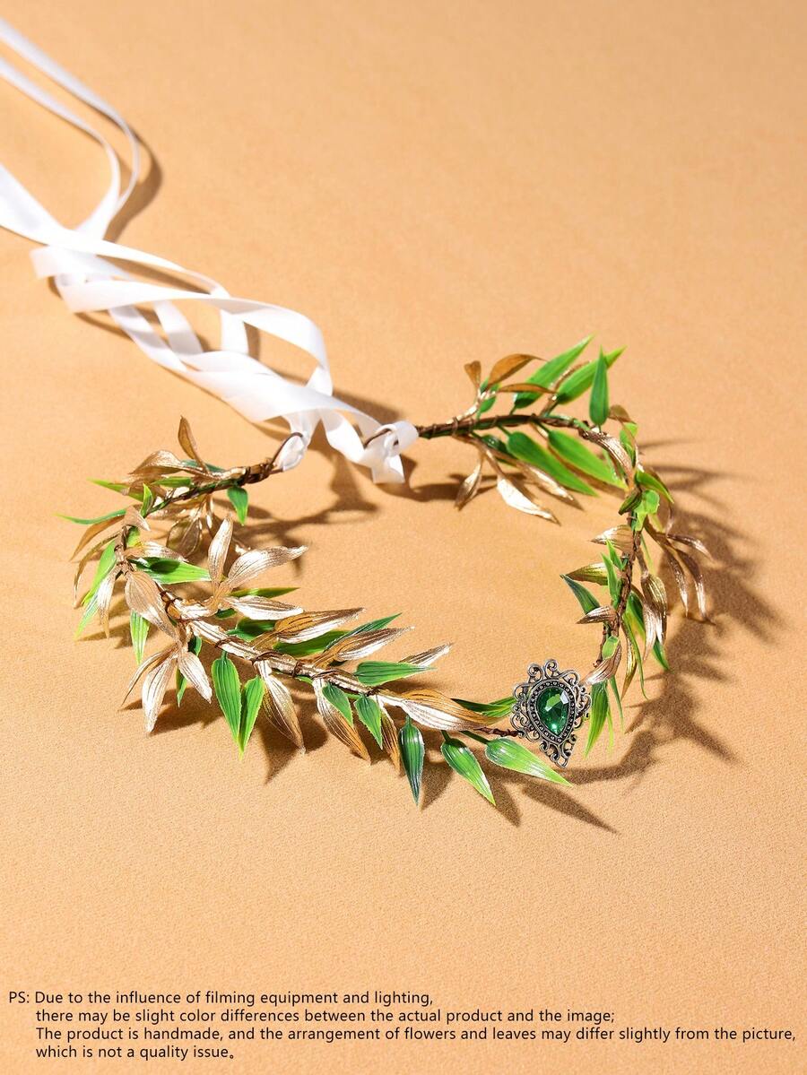 1 件女士花卉装饰头带和发饰，适合婚礼、旅行 - 彩色 - 查看 1