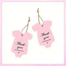 50pcs Pink Clothing Gift Tags With Strings, Suitable For Thanksgiving Gifts, Gender Reveal Party Favors, Wedding, Graduation, Birthday And Anniversary Decorations. Princess Themed Paper Tags Fit For Christmas, Halloween, Valentine S Day, Mother S Day, Graduation Decorations