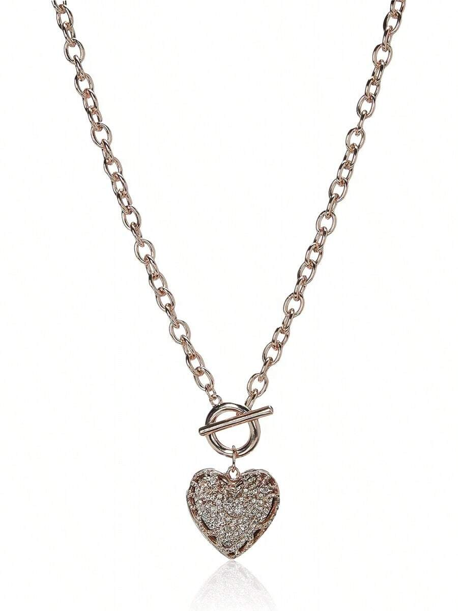 - Collar con colgante de corazón de filigrana - 1 - Ver 1