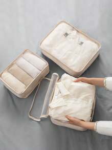 11pcs/Set Travel Organizer Bags, Multifunctional Packing Cubes, Cosmetic Case, Garment Bag, Zipper Pouch, Tote Bag, Mesh Bag, Shoe Bag, Drawstring Bag, Universal Bag, Underwear Bag, Luggage Bag, Jewelry Bag, Makeup Bag, Large Capacity, Portable, Mesh, Space Saving, For Clothes, Pants, Underwear, Toiletries, Shoes, Daily Items, Travel Storage, Multipurpose Pouches, Pants, Shoes, Jeans, Boots, Skirts, Bedroom, Organizer Bag, Home Storage