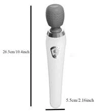 便携式电动按摩棒，小型手持健身按摩器，迷你全身肌肉按摩器，放松振动按摩棒，高频振动按摩，手部按摩器，用于身体肌肉放松，背部，颈部，腿部，腰部，方便运输，超紧凑优雅的设计，高速驱动电机 - 彩色 - 查看 6