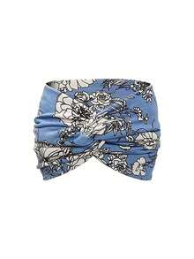 1 件/4 件女士扎染扭纹十字弹力头带，佩斯利图案和纯色柔软瑜伽运动健身发饰发带 - 彩色 - 查看 5