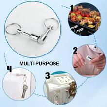 12mm Strong Magnetic Keychain | Brass Gold Silver Multi-Metal Anti-Rust Magnetic Test (Portable Hanging Keychain + Jewelry & Coin Authentication Tool) - Multicolor - View 5