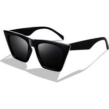 Gafas De Sol De Ojo De Gato Cateye Pequeño Cuadrado Sombra Mujeres Moda Vintage Gafas - Rojo/Humo - Ver 3