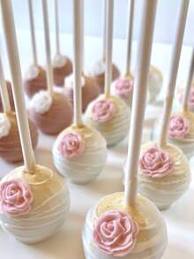 100 unidades de palitos de piruleta de papel blanco, palitos para cake pops, palitos para chupetes, perfectos para la mesa de la cocina, ensalada de frutas, decoración de dulces, para fiestas de cumpleaños, San Valentín, graduación, bodas - Blanco - Ver 2