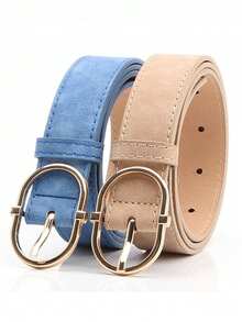 1 chiếc thắt lưng hình elip cổ điển, đa năng, thường ngày dành cho nữ, mùa hè, mùa thu, mùa lễ hội Halloween - Nhiều màu - Xem 18