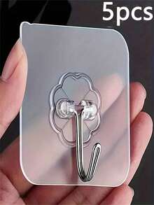 10pcs Large Heavy Duty Wall Hook, Self Adhesive Hanging Hook, Multipurpose Coat Hat Towel Key Sundry Hook, Waterproof Hanger Hook Bathroom Toilet Kitchen, Household Utility Hook Accessories,School Supplies,Back To School