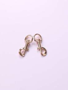 Bag Accessories Metal Dog Shape Buckle Replacement Chain Strap Clasp Bag Strap Repair Spring Clasp Travel Essentials - Gold - View 2