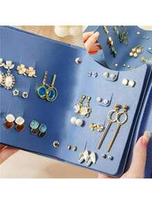Foldable Jewelry Storage Bags And Clutch Bags, Practical Travel Jewelry Organizing And Carrying Bags, Earrings, Necklaces, Rings, Jewelry Bags, Jewelry Roll Bags, Cosmetic Bags, Waterproof Travel Jewelry Bags, Portable Jewelry Storage, Necessary Travel Accessories And Suitable For School Use Travel Essentials Travel Bag Vacation Holiday Back To School School Stuff Jewellery Box Jewelry Organizer
