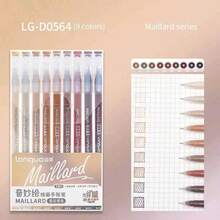 Bút gel Languo 9 màu dung tích lớn, bút marker acrylic không trong suốt, bút vẽ doodle phong cách Ins đơn giản dễ thương màu Morandi & Candy, bút lập kế hoạch cho học sinh vẽ nghệ thuật, vẽ truyện tranh, ghi chép - Nhiều màu - Xem 29